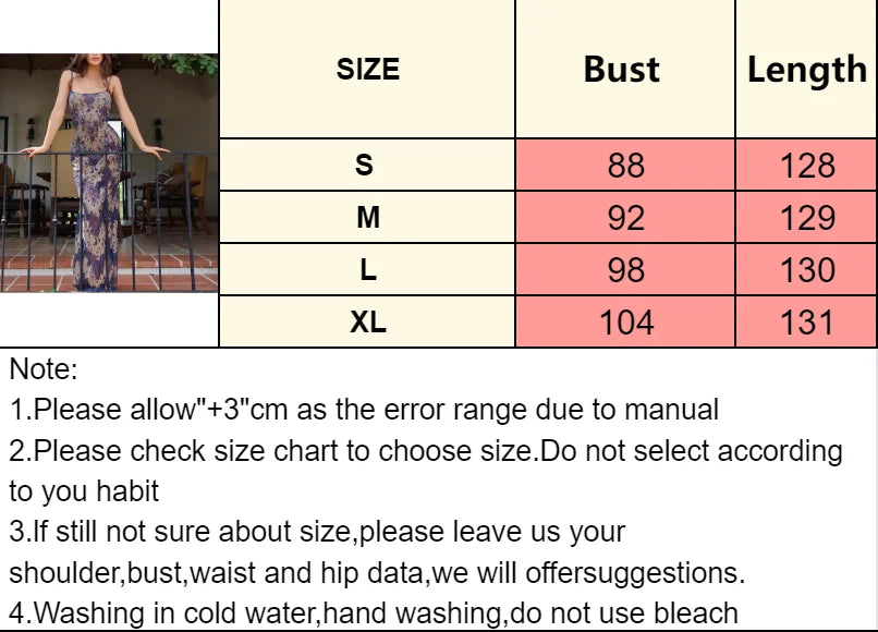 Women's Fashion Dyeing Printed Splicing U-neck Dress - Hollow Back Suspender Temperament Style Long Maxi Dress for Party Evening