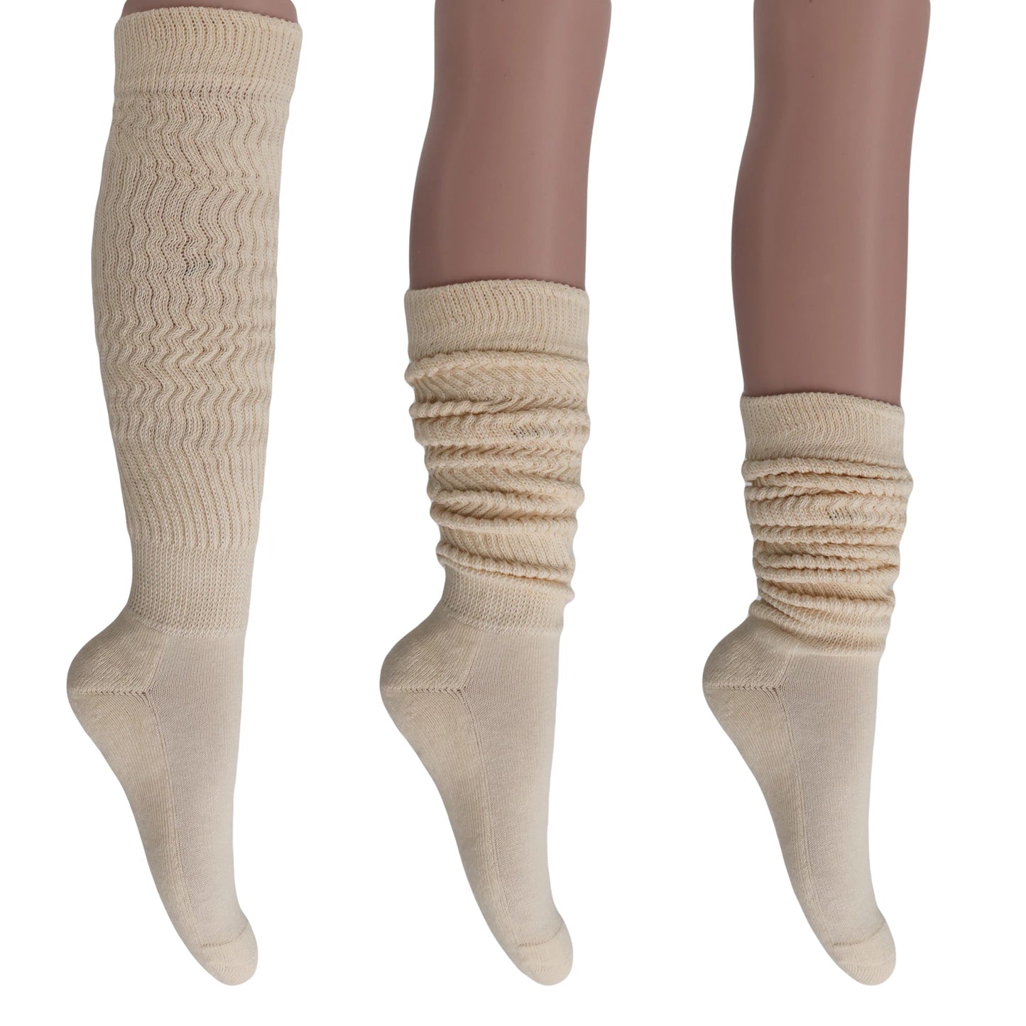 Slouch Socks for Women 3 Pairs Shoe Size 5 to 10