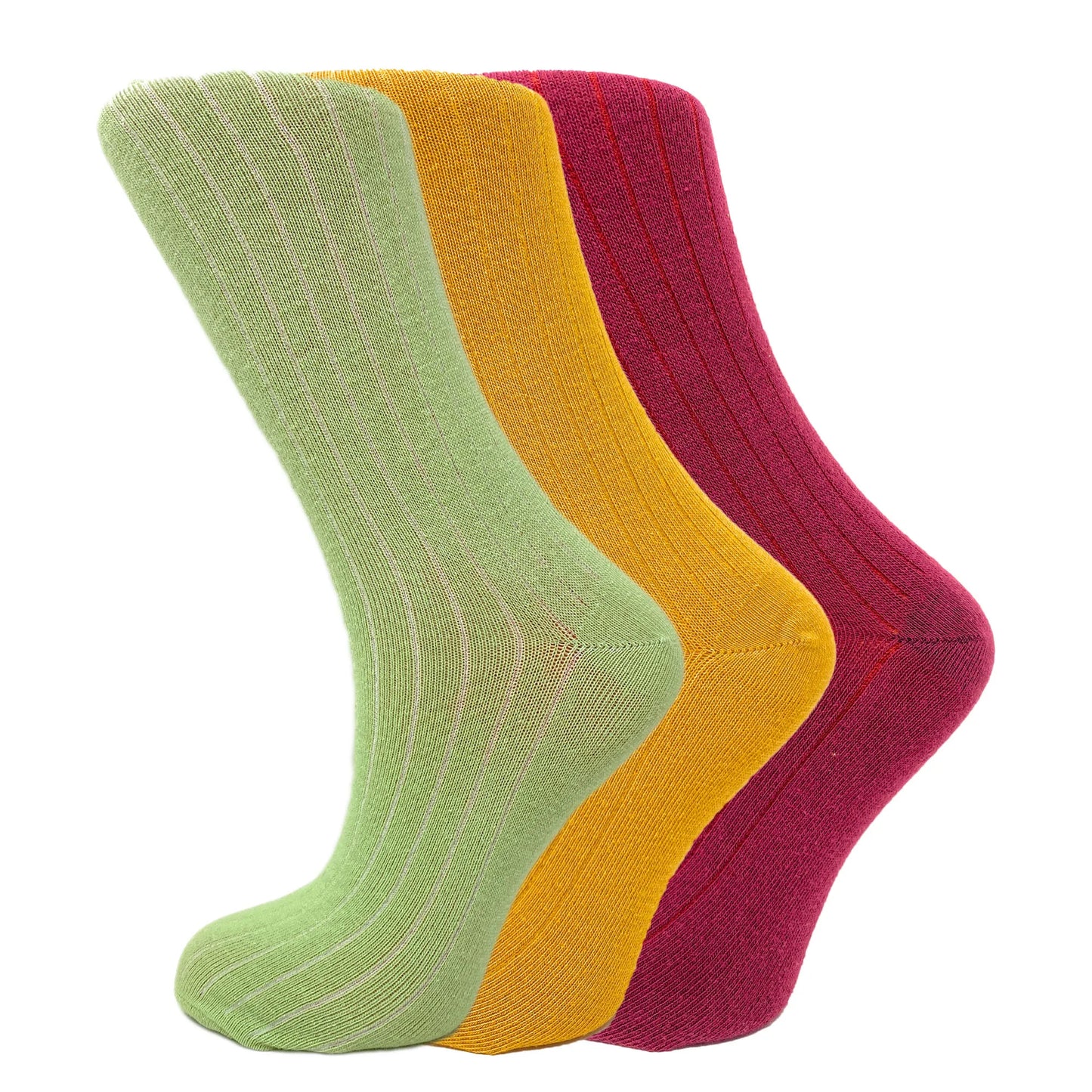 Mid Calf Length Socks for Women 3 Pairs Casual Cotton Crew Socks Soft and Breathable