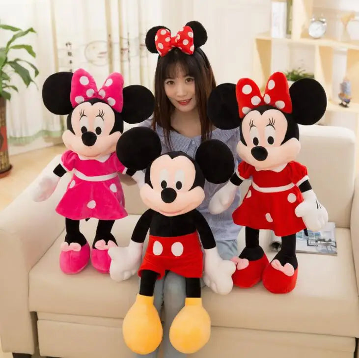 Hot Sale20/40/50CM High Quality Stuffed Mickey&Minnie Mouse Plush Toy Dolls Birthday Wedding Gifts For Kids Baby Children