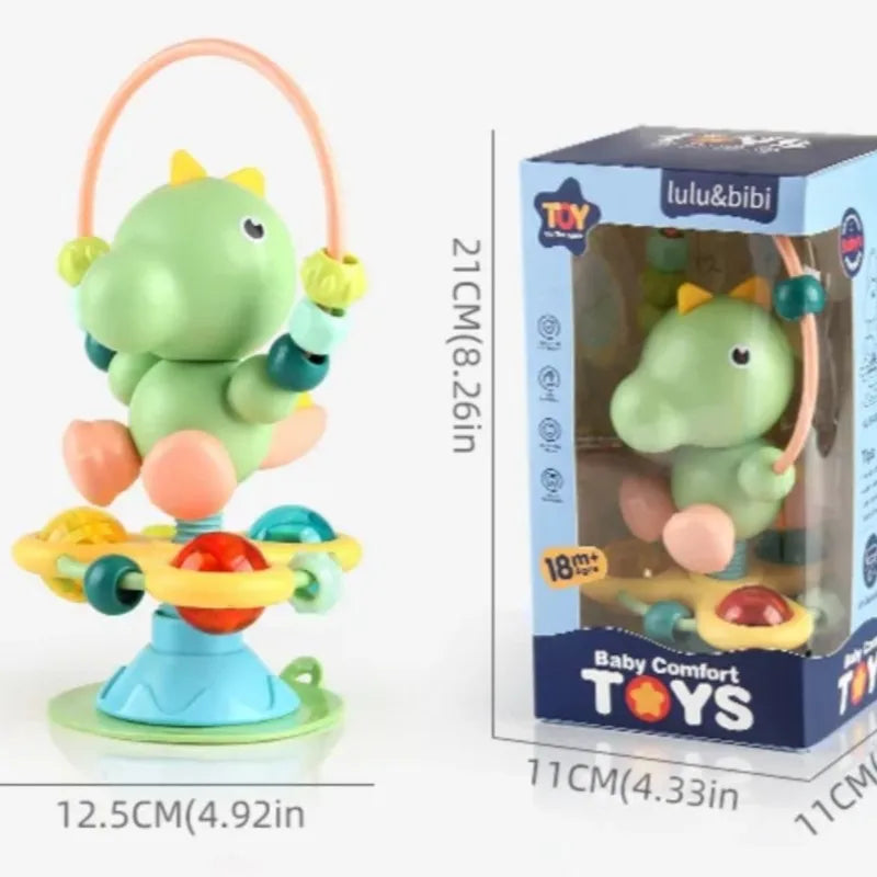 Cartoon Baby soothing ringing toy with fun sound effects nursery rhyme baby dining table suction cup puzzle early education toy