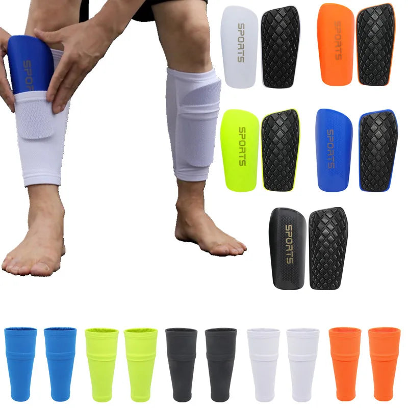 Unisex Youth Soccer Shin Guards Ankle Socks Lightweight Comfortable Durable Impact Training Protective Insert Board Gear Mens