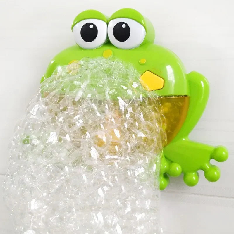 Baby Bath Toys Bubble Machine Duck Frog Music Kids Bath Toy Bathtub Soap Automatic Bubble Maker Baby Bathroom Toy for Children