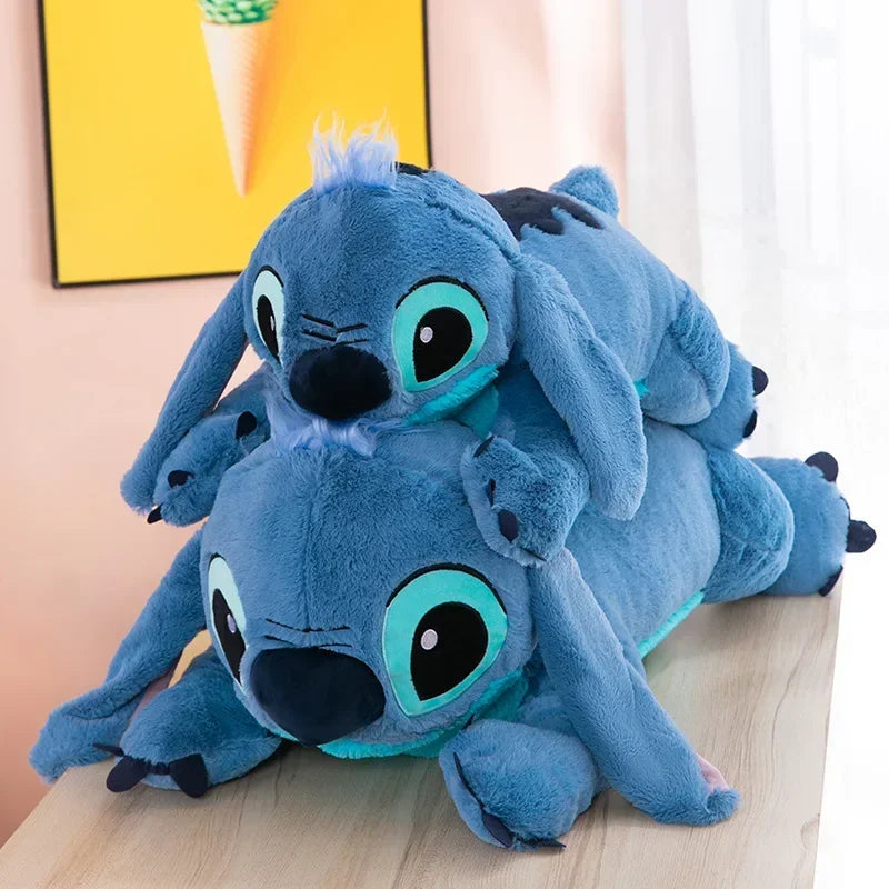 40cm Puppy Stitch Doll Blue Stitch Plush Long Pillow Toys Girl Sleeping Leg Clamping Plushies Doll Children's Birthday Gift