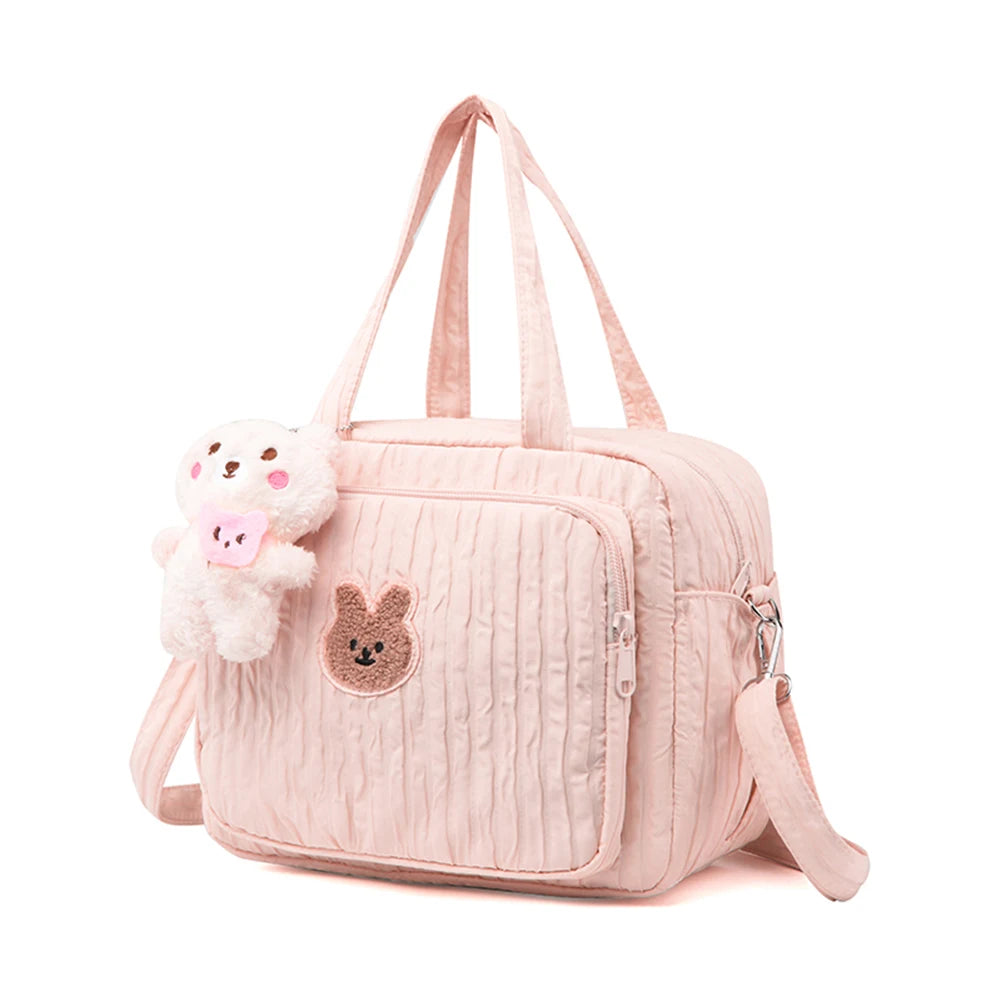 Baby Diaper Bags with Pendant Mommy Stroller Nappy Bag Portable Cute Cartoon Multi-function Large Capacity Organizer Travel Bag