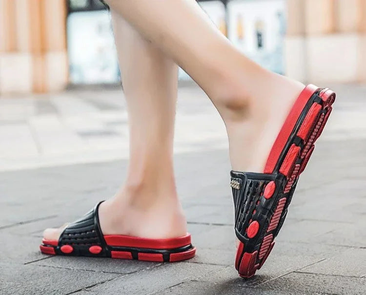 Slippers for Men Soft Black and White Outdoor Shoes Eva Rubber Cheap Liquidation Designer Luxury Clappers 2025 Adult Sandals Man