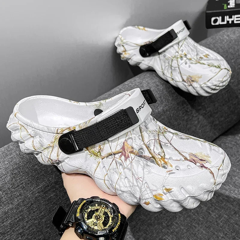 Men 2025 new designer comfortable lightweight breathable non-slip sandals large size 38-47 outdoor beach slippers casual shoes
