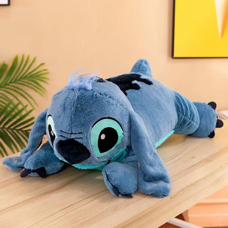 40cm Puppy Stitch Doll Blue Stitch Plush Long Pillow Toys Girl Sleeping Leg Clamping Plushies Doll Children's Birthday Gift