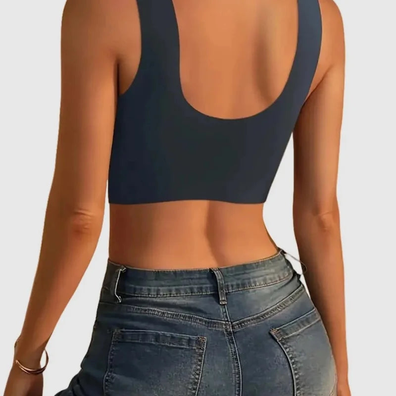 6 pieces of women's plus size wireless sports bra, high elasticity and slim shaping cup - no steel rim, side breast coverage, ga