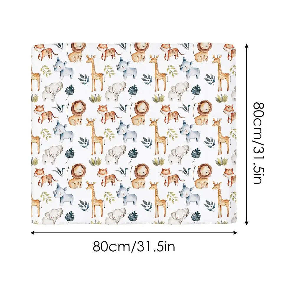 Baby Swaddle Receiving Blankets Baby Girl Swaddle Blanket Headband Kit Printed Pattern Swaddling Blankets For Baby Shower