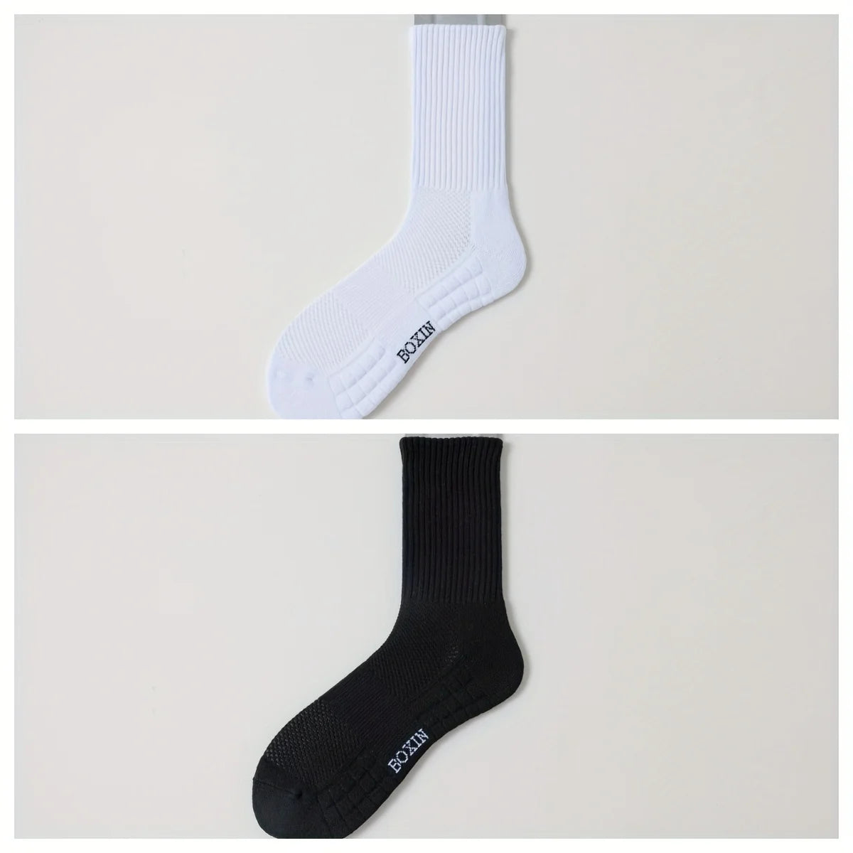 6 pairs of basketball socks, men's thickened towel bottom, middle tube, sweat absorbing and breathable running socks