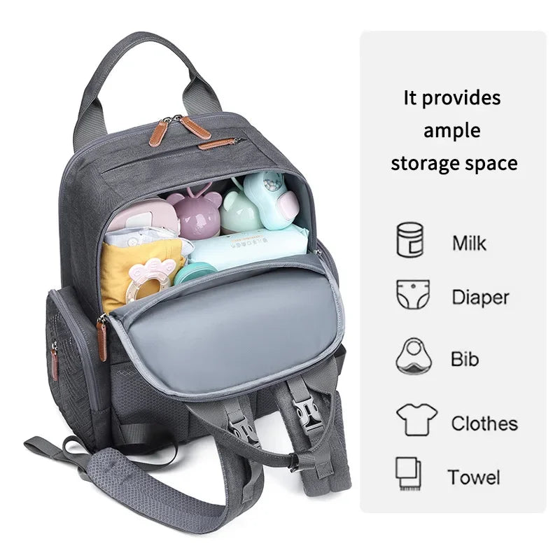 Mommy Diaper Bags Backpack Mummy Large Capacity Travel Nappy Bags Multi-function Maternity Bags with Changing Mat