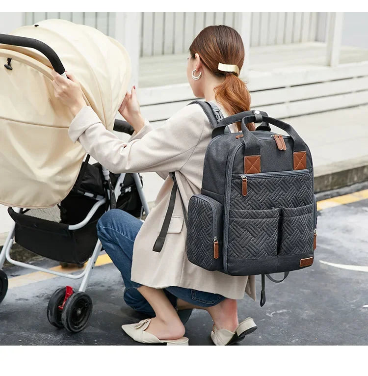 Mommy Diaper Bags Backpack Mummy Large Capacity Travel Nappy Bags Multi-function Maternity Bags with Changing Mat
