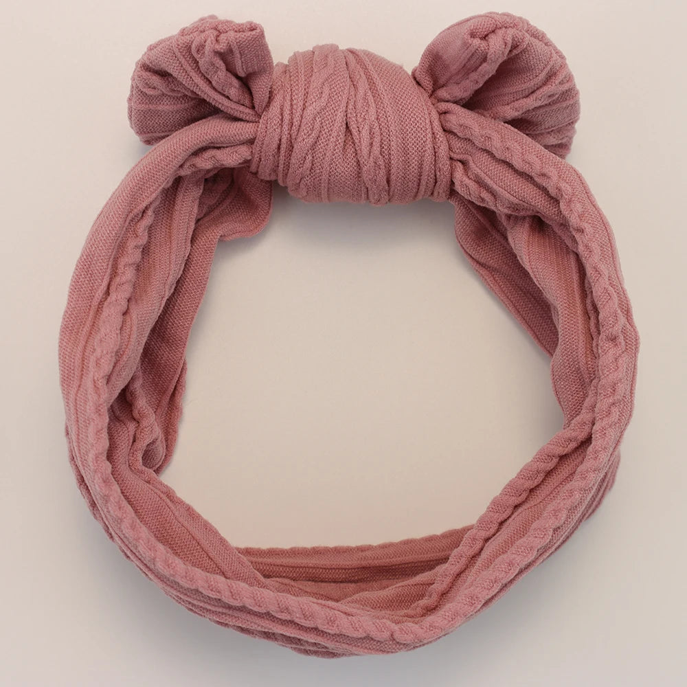 5Pcs Baby Bows Headbands Lot Elastic Knit Newborn Baby Girl Headband Set Children Turban Kids Hair Bands Baby Hair Accessories