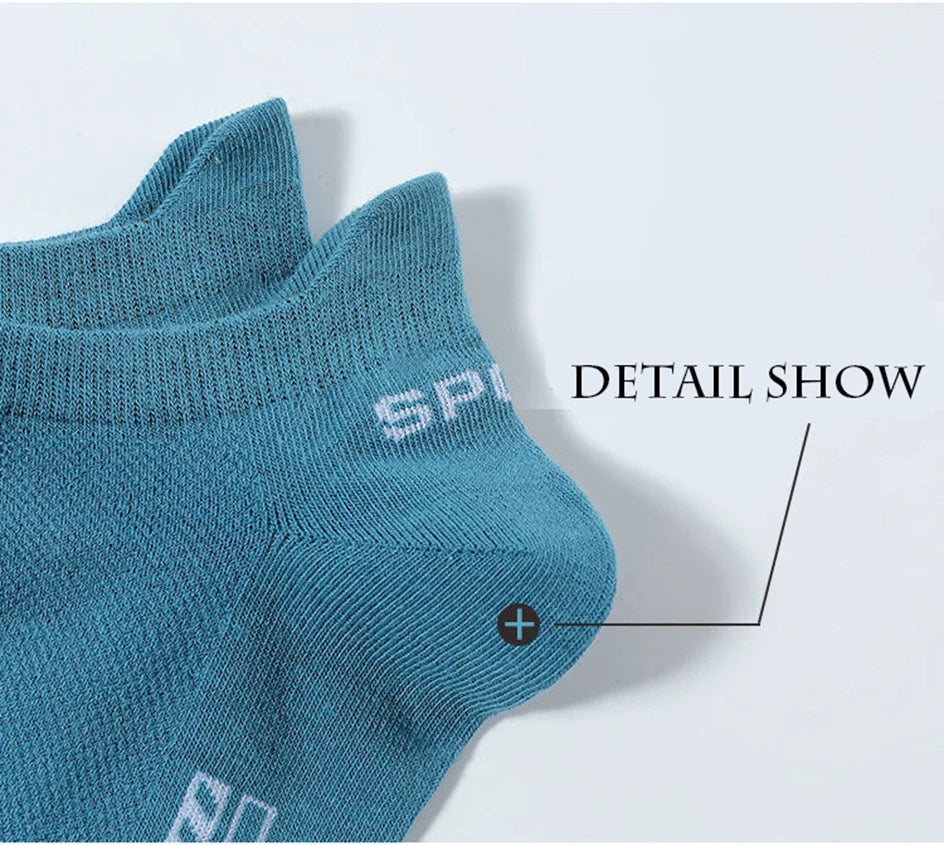 5/10 Pairs Cotton Men's Short Socks Crew Ankle Breathable Mesh Sports Casual Women Summer Low-Cut Thin Sock for Male