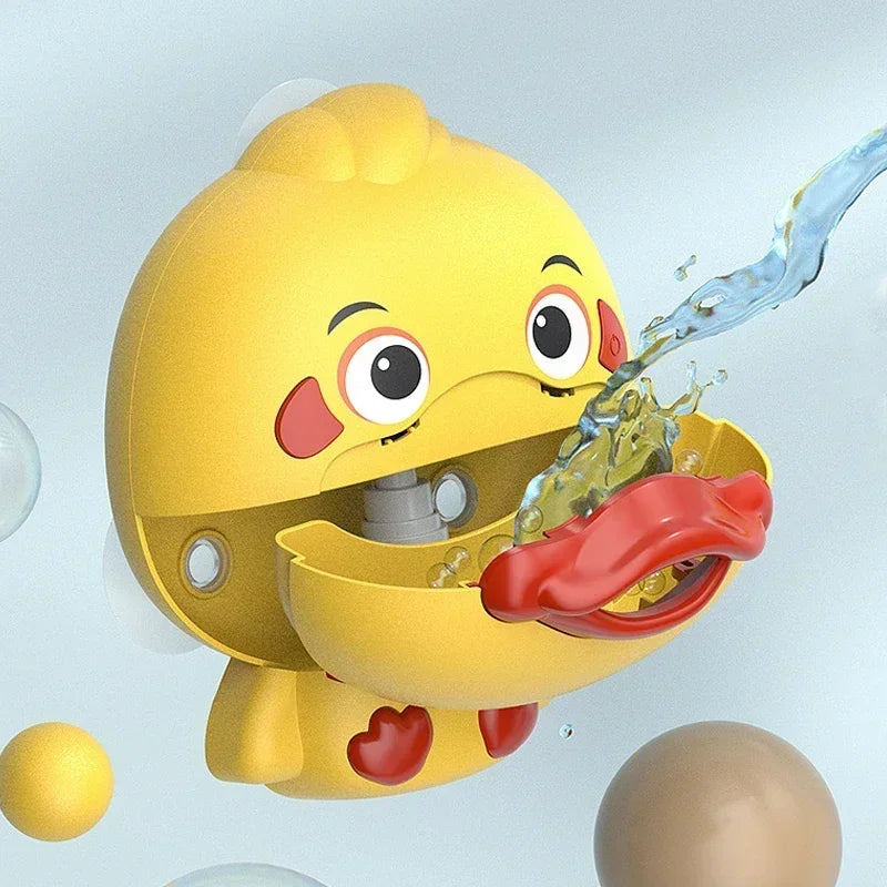 Baby Bath Toys Bubble Machine Duck Frog Music Kids Bath Toy Bathtub Soap Automatic Bubble Maker Baby Bathroom Toy for Children