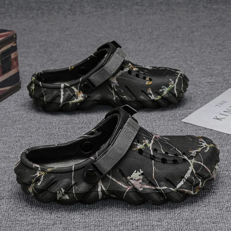 Men 2025 new designer comfortable lightweight breathable non-slip sandals large size 38-47 outdoor beach slippers casual shoes