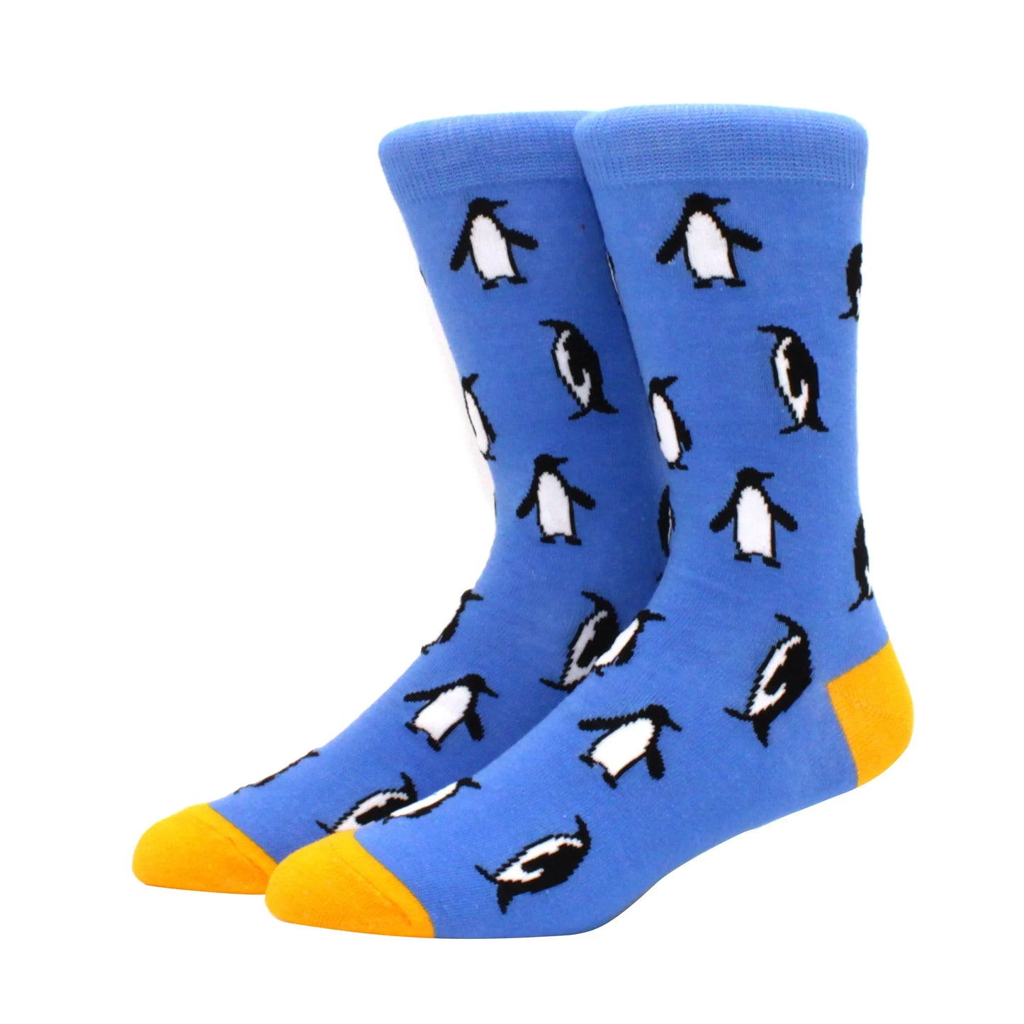 2025 New Hiphop Cotton Men Socks Harajuku Happy Funny animal Flamingo penguin chili Dress Socks for Male Wedding Christmas Gift
