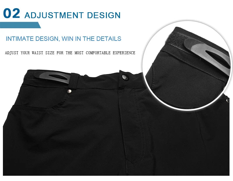 X-TIGER Mountain Bike Shorts Men's Summer Bicycle MTB Shorts Loose Fit Lightweight Outdoor Sports MTB Cycling Shorts