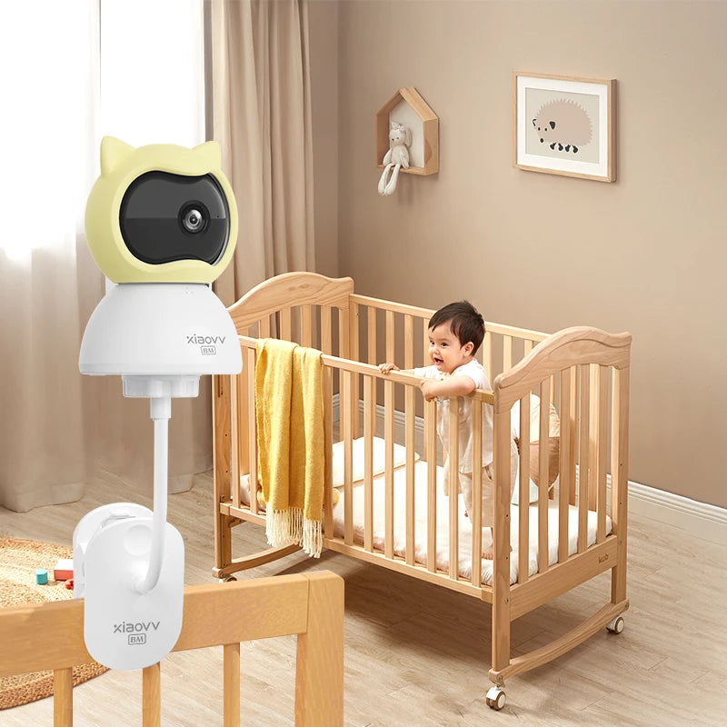 XIAOVV Baby Monitor 4MP WiFi indoor Cry detection Two-Way Audio Motion Detection Night Vision Baby Camera for Home Security Q2BM