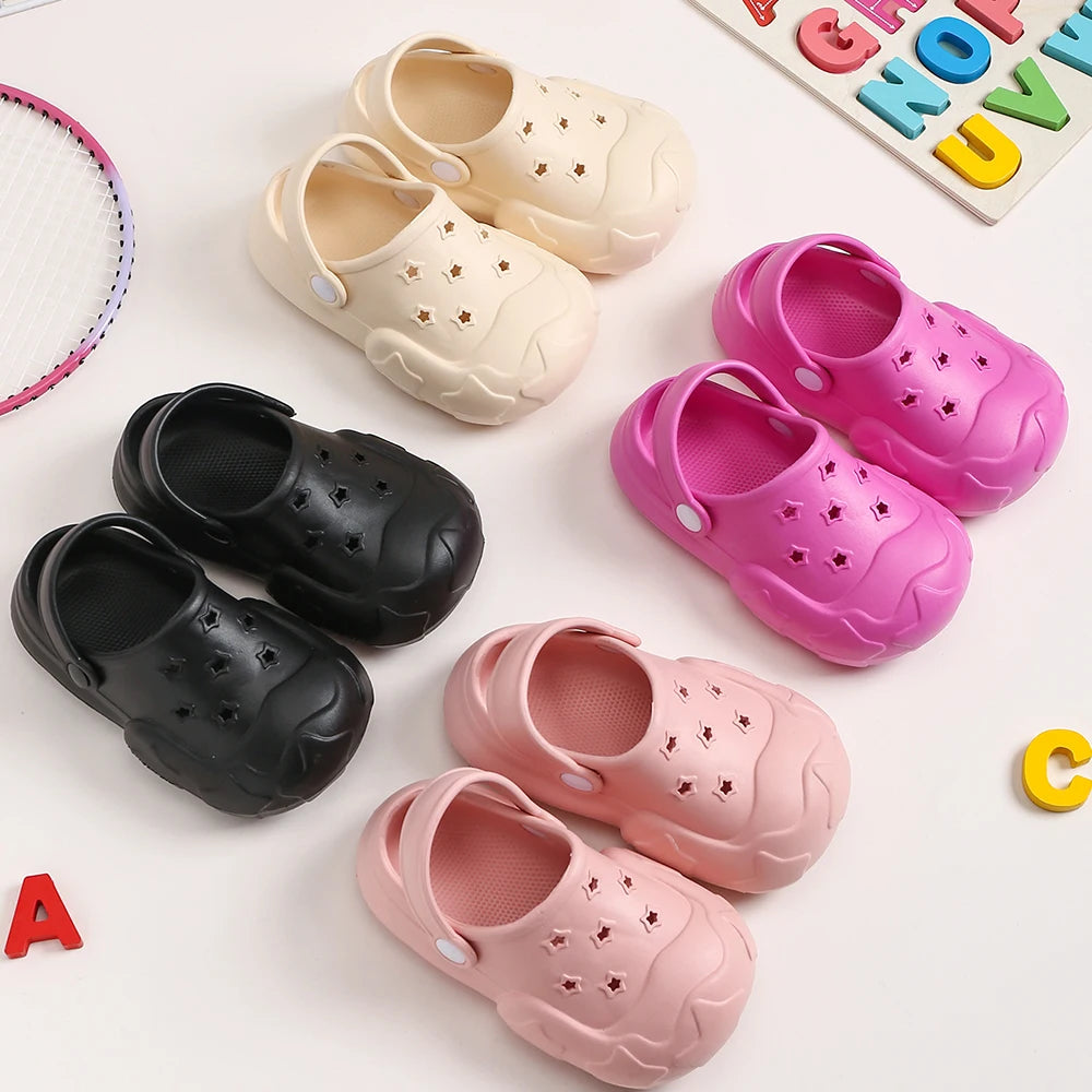 Children Sandals Kids Slippers Shoes Soft Sole Non-slip Summer Boys Girls Baby Thick Indoor Outdoor Beach Garden Shoes