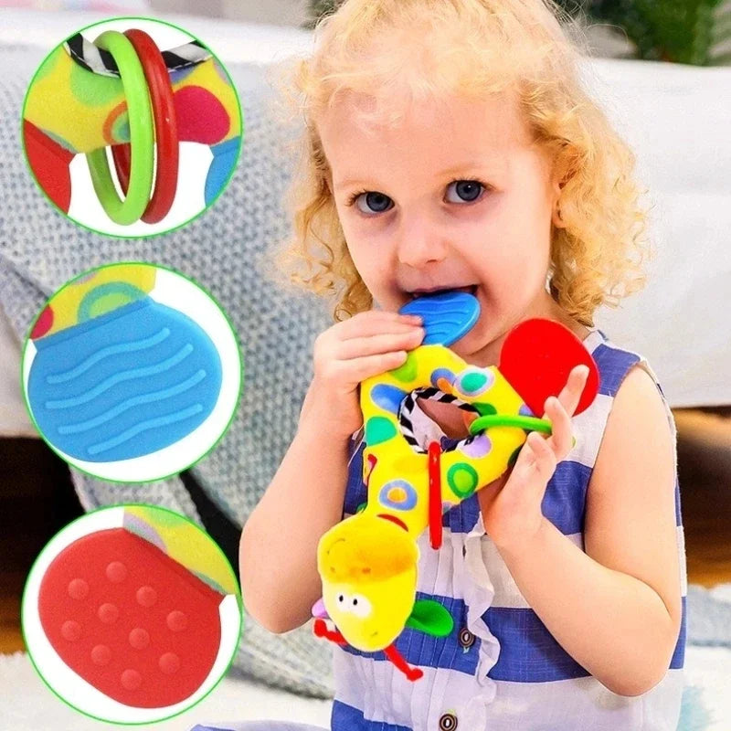 Baby Rattle Toy Hanging Bell Bedding Stuff Toys for Stroller Newborn Infant Soothing Toy 0 12 Months Bebe Activity Grip Training