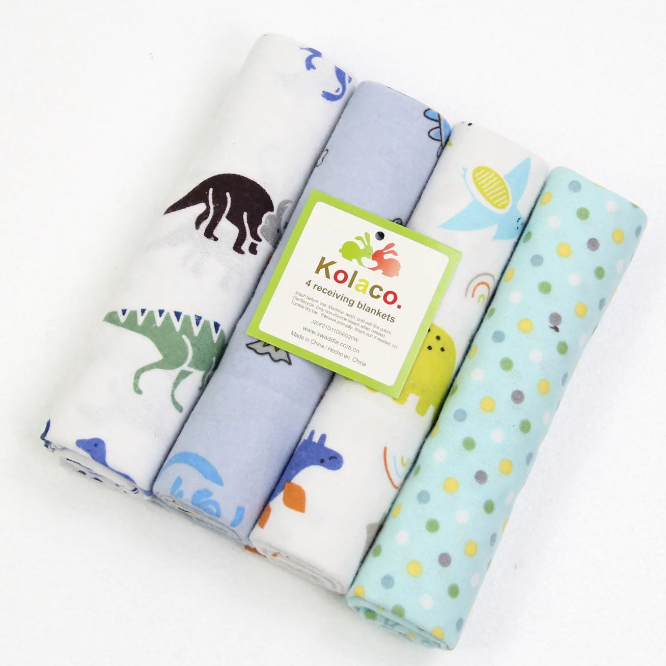 4Pcs/Lot 100% Cotton Muslin Flannel Baby Swaddles Soft Newborns Blankets Baby Blankets Newborn Muslin Diapers Baby Swaddle Wrap
