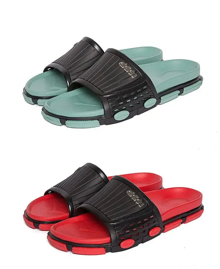 Slippers for Men Soft Black and White Outdoor Shoes Eva Rubber Cheap Liquidation Designer Luxury Clappers 2025 Adult Sandals Man