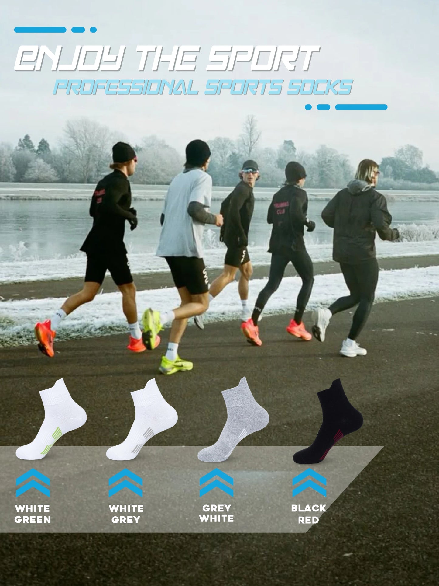 5 pairs of ankle sports socks, with functions such as odor prevention and ankle protection