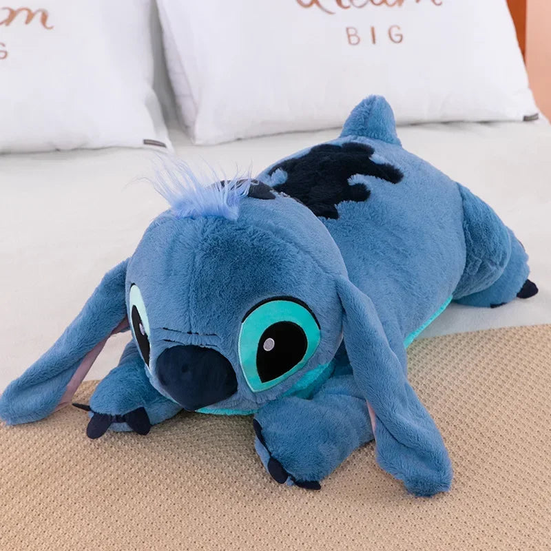 40cm Puppy Stitch Doll Blue Stitch Plush Long Pillow Toys Girl Sleeping Leg Clamping Plushies Doll Children's Birthday Gift