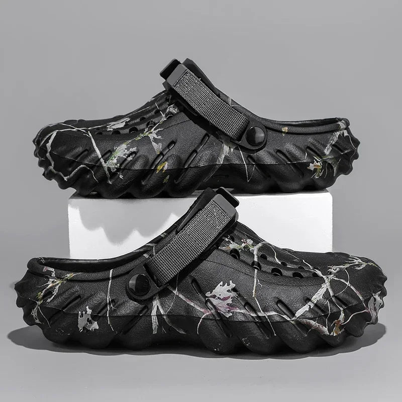 Men 2025 new designer comfortable lightweight breathable non-slip sandals large size 38-47 outdoor beach slippers casual shoes