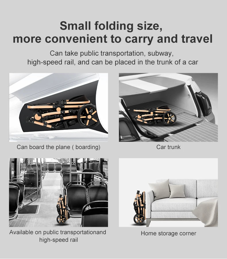 Stroller 3 in 1 Prams Baby Stroller Lightweight Stroller with carseat Foldable Stroller Newborn Stroller travel system stroller