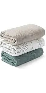 Baby Swaddle Blanket Unisex Swaddle Wrap Soft Silk Muslin Unisex Receiving Blanket Baby Blankets Newborn Baby Swaddle Blanket