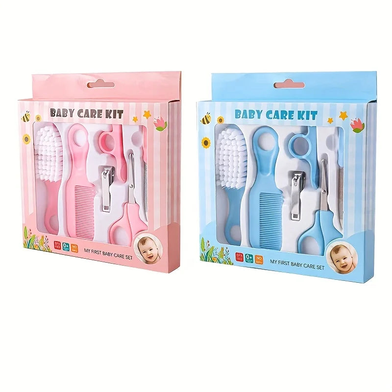 6 Piece Baby Care Grooming Set - Newborn Safety Comb, Nail Scissors, Nail Trimming Set, Baby Health Care Products Nail Cutter