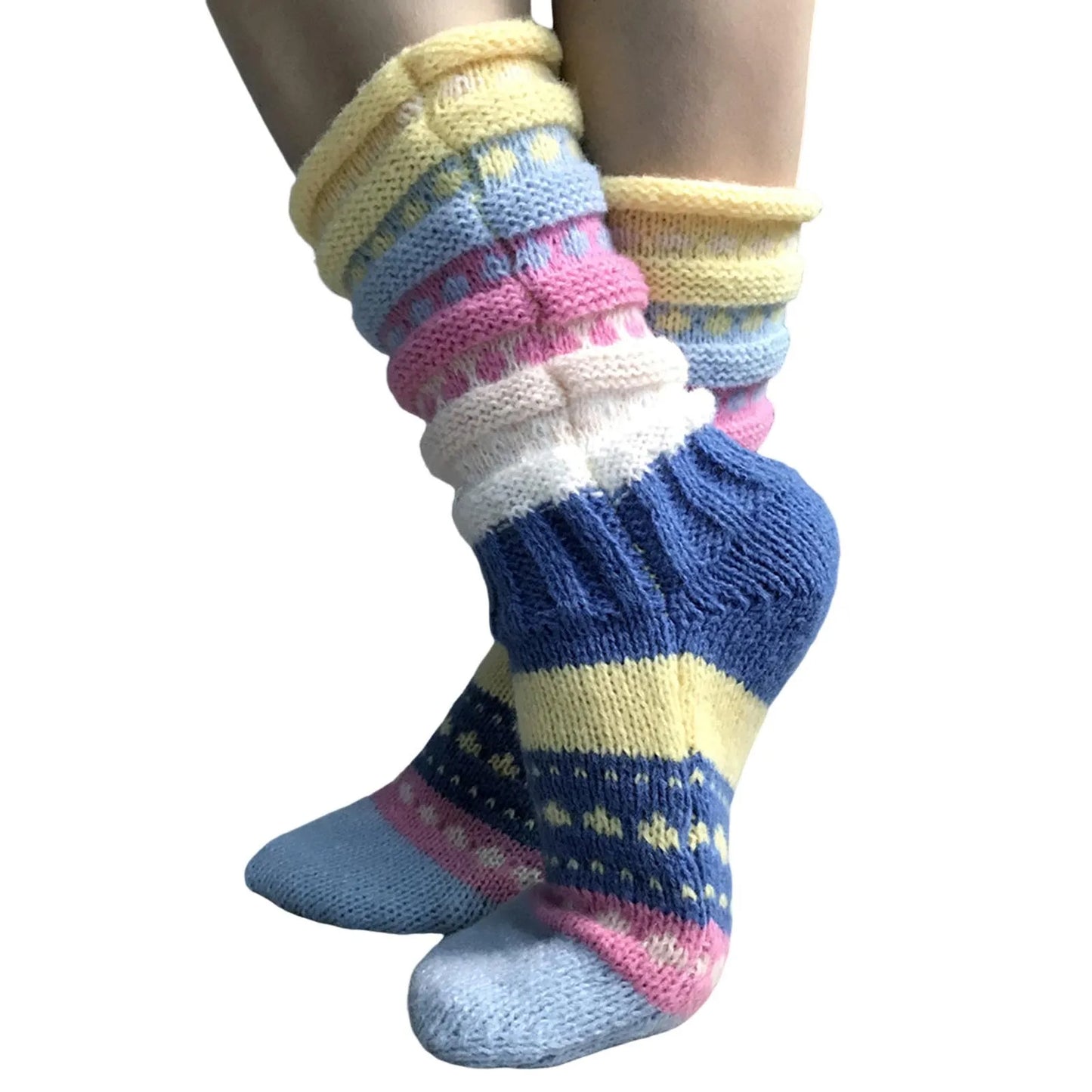 Winter Jacquard Thread Socks Washable Anti-Freezing Thermal Socks Suitable for Indoor and Outdoor