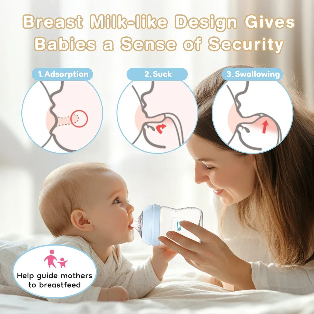 150/240/330ML Baby PP Bottle Newborn Baby Bottle with Handle Milk BottleFeeding Baby Bottles Newborn Feeding Supplies BPA-Free