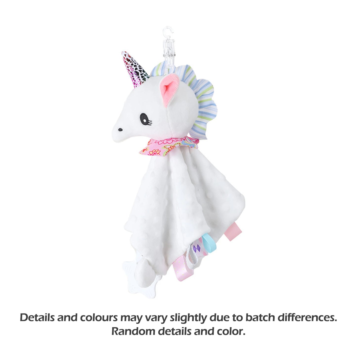 1pcs Baby Security Soothing Doll Towel with Teether Rattles Soft Blanket Snuggle Toy Stuffed Animal for Babies Newborns Gift