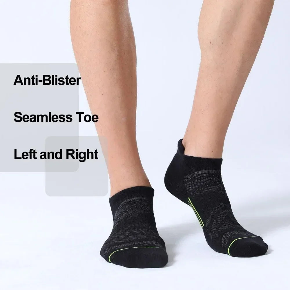 Men's 6 Pack Ankle Running Socks Low Cut Cushioned Athletic Sports Socks 7-9/9-12/12-15,Sports socks