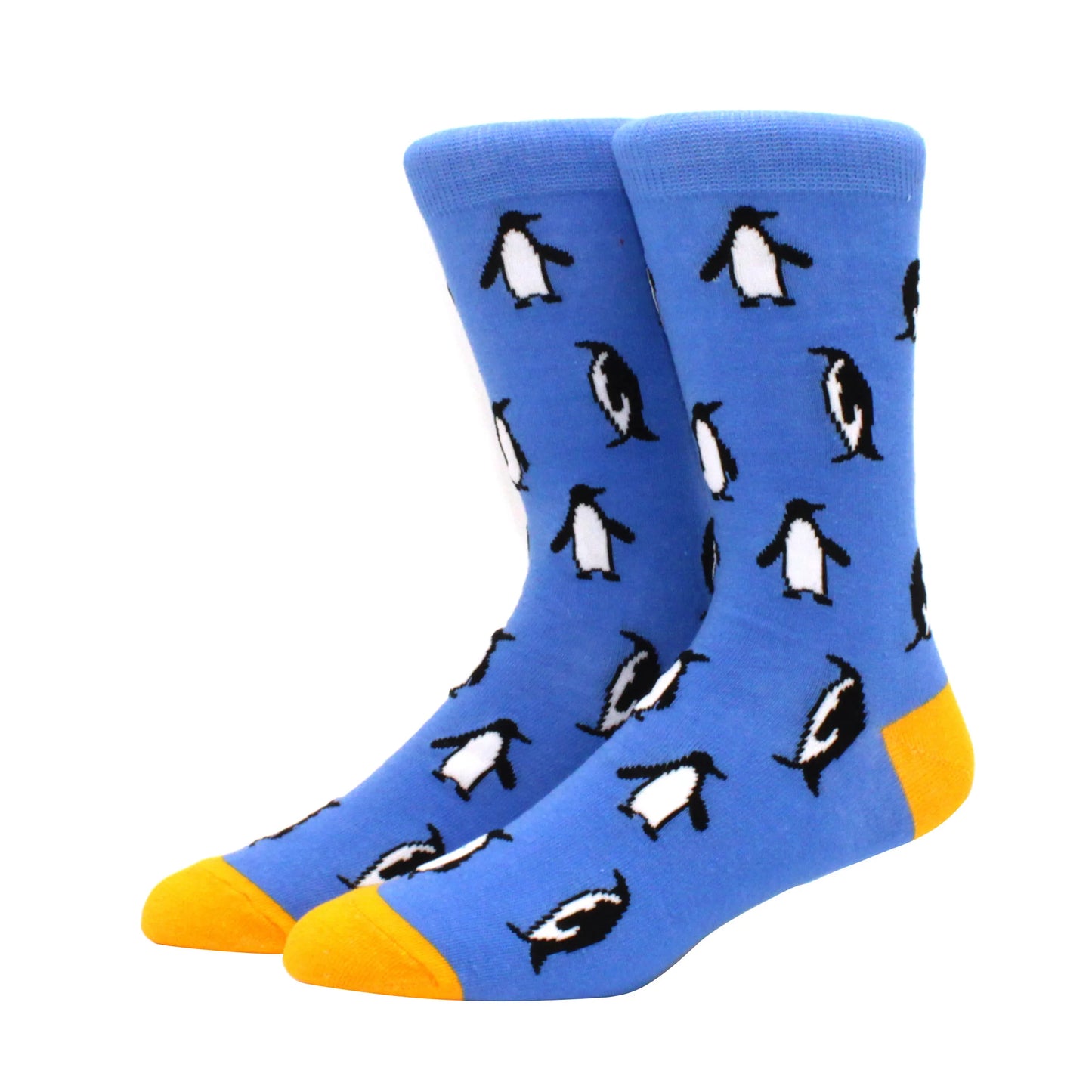 2025 New Hiphop Cotton Men Socks Harajuku Happy Funny animal Flamingo penguin chili Dress Socks for Male Wedding Christmas Gift