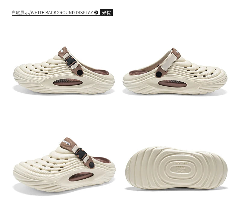 2025 Unisex Summer Slippers Men Clogs Platform Women Beach Sandals Outdoor Casual Non-slip Footwear Men Sandals