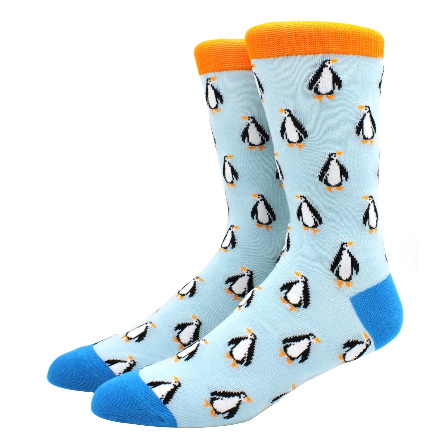 2025 New Hiphop Cotton Men Socks Harajuku Happy Funny animal Flamingo penguin chili Dress Socks for Male Wedding Christmas Gift