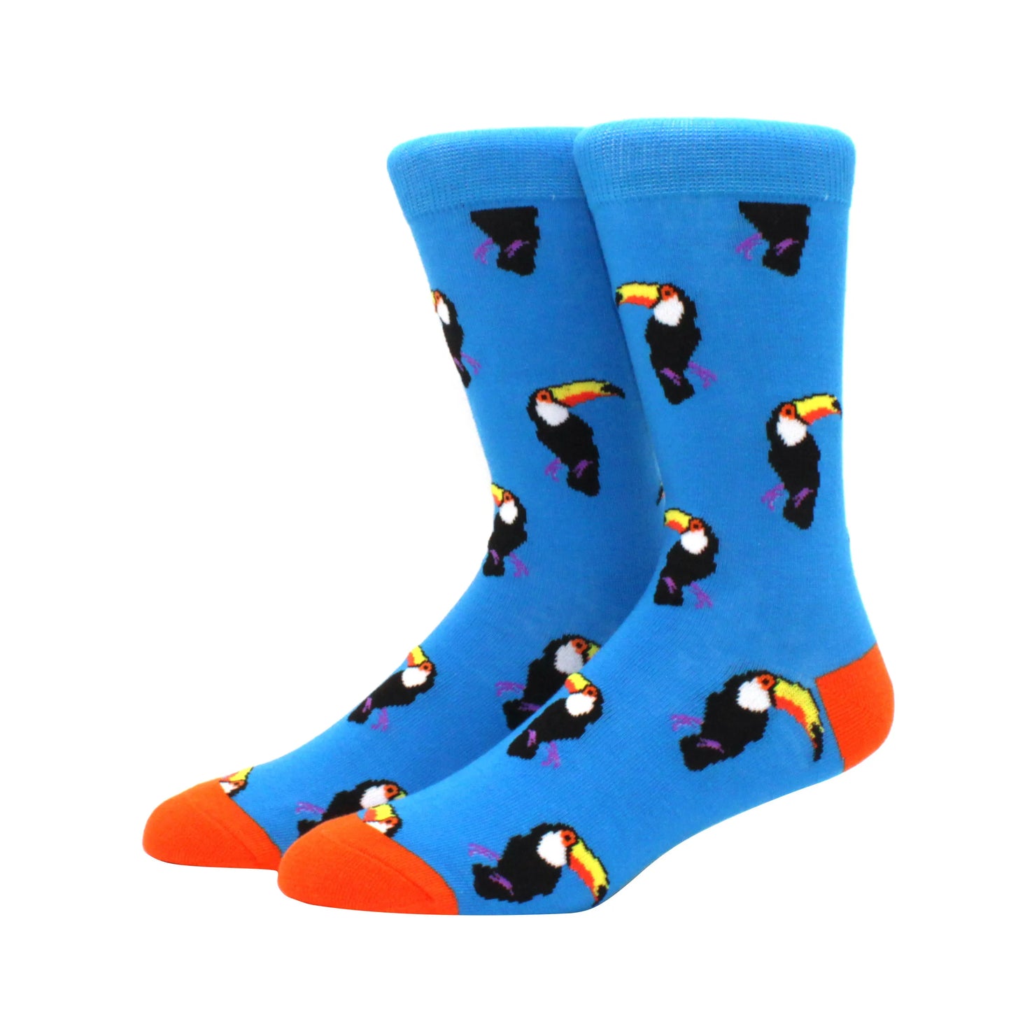 2025 New Hiphop Cotton Men Socks Harajuku Happy Funny animal Flamingo penguin chili Dress Socks for Male Wedding Christmas Gift