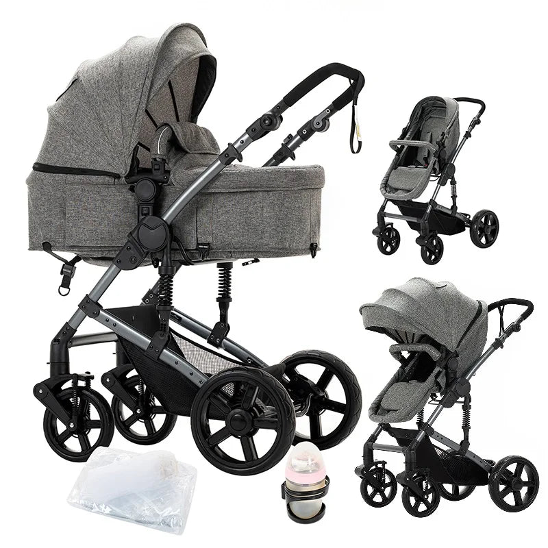 Stroller 3 in 1 Prams Baby Stroller Lightweight Stroller with carseat Foldable Stroller Newborn Stroller travel system stroller
