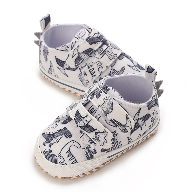 Baby Sports Shoes Anti Slip and Breathable Fabric Men's and Women's Walking Whoes For Spring and Autumn Soft Soled Newborn Baby
