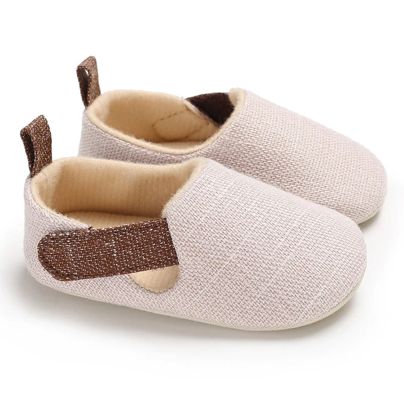 Baby Boy Shoes Infant Soft First Walkers Toddler Kids Nonslip Indoor Outdoor Shoes Spring Autumn Cotton Fabric Prewalkers