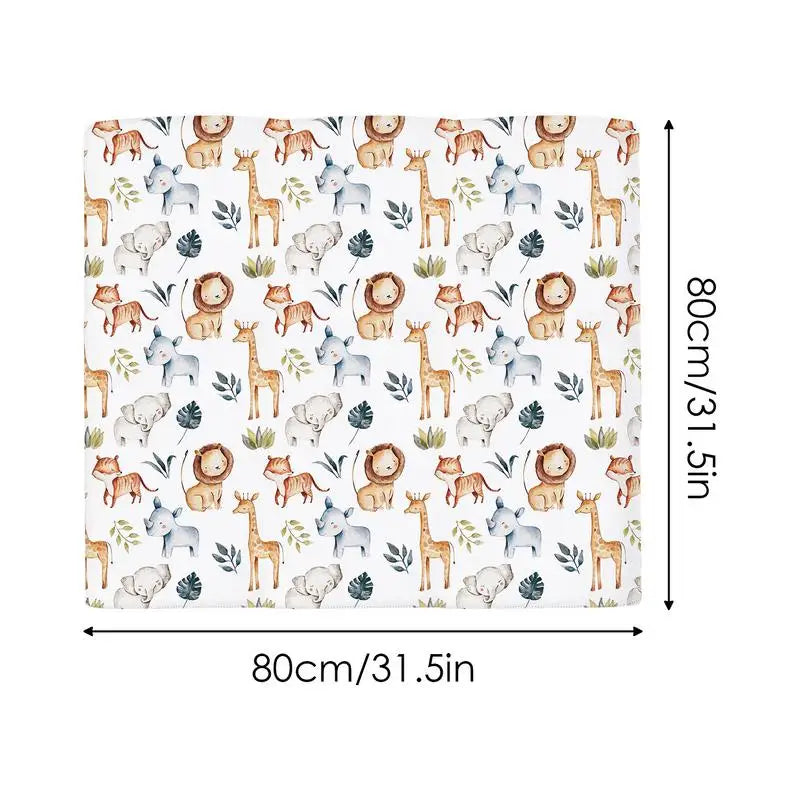 Baby Swaddle Receiving Blankets Baby Girl Swaddle Blanket Headband Kit Printed Pattern Swaddling Blankets For Baby Shower