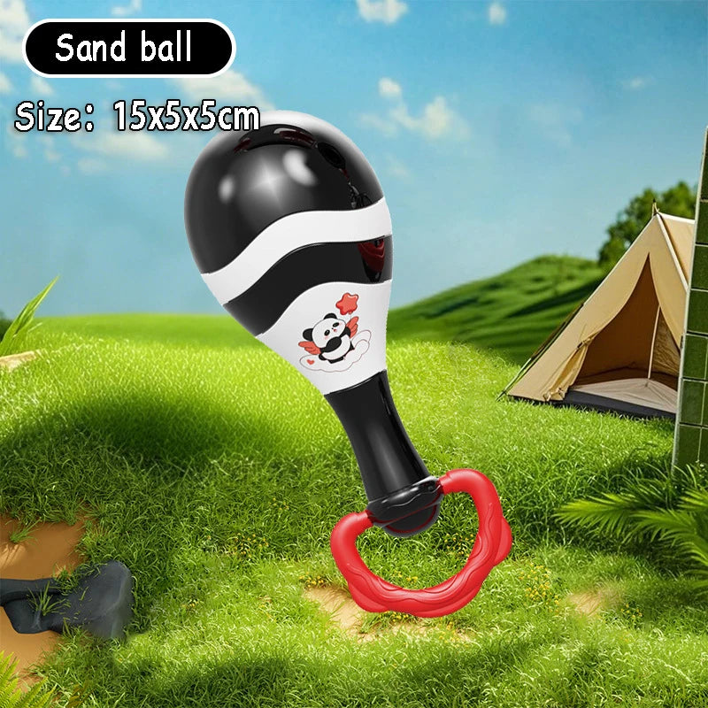 Baby Music Instruments Toy Montessori Rattle Ball Sand Hammer Black White Visual Stimulation Sensory Instrument Educational Toy