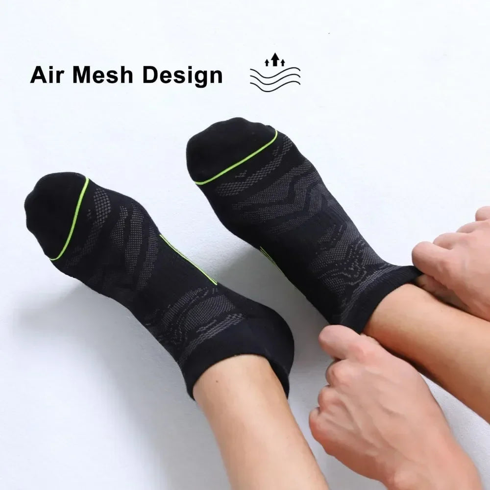 Men's 6 Pack Ankle Running Socks Low Cut Cushioned Athletic Sports Socks 7-9/9-12/12-15,Sports socks