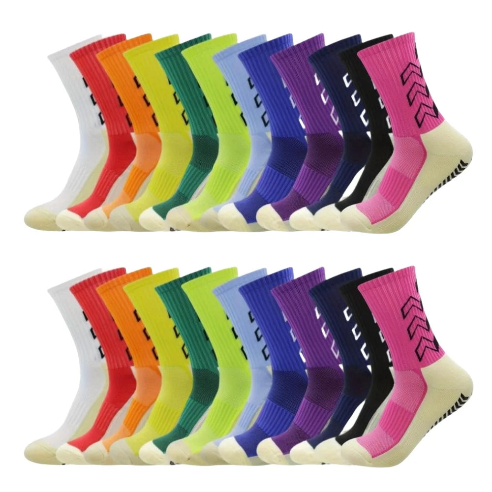 6 pairs of socks men's long socks long tube adhesive long socks basketball socks long tube sports socks