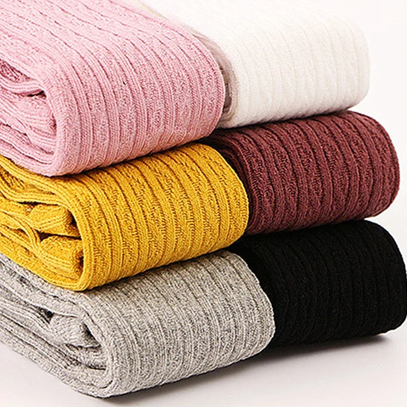 Baby Girl Tights Warm Leggings Kids Pants Solid Cotton Child Pantyhose Casual Stockings Girls Toddler Dance Winter Clothes 0-8Y